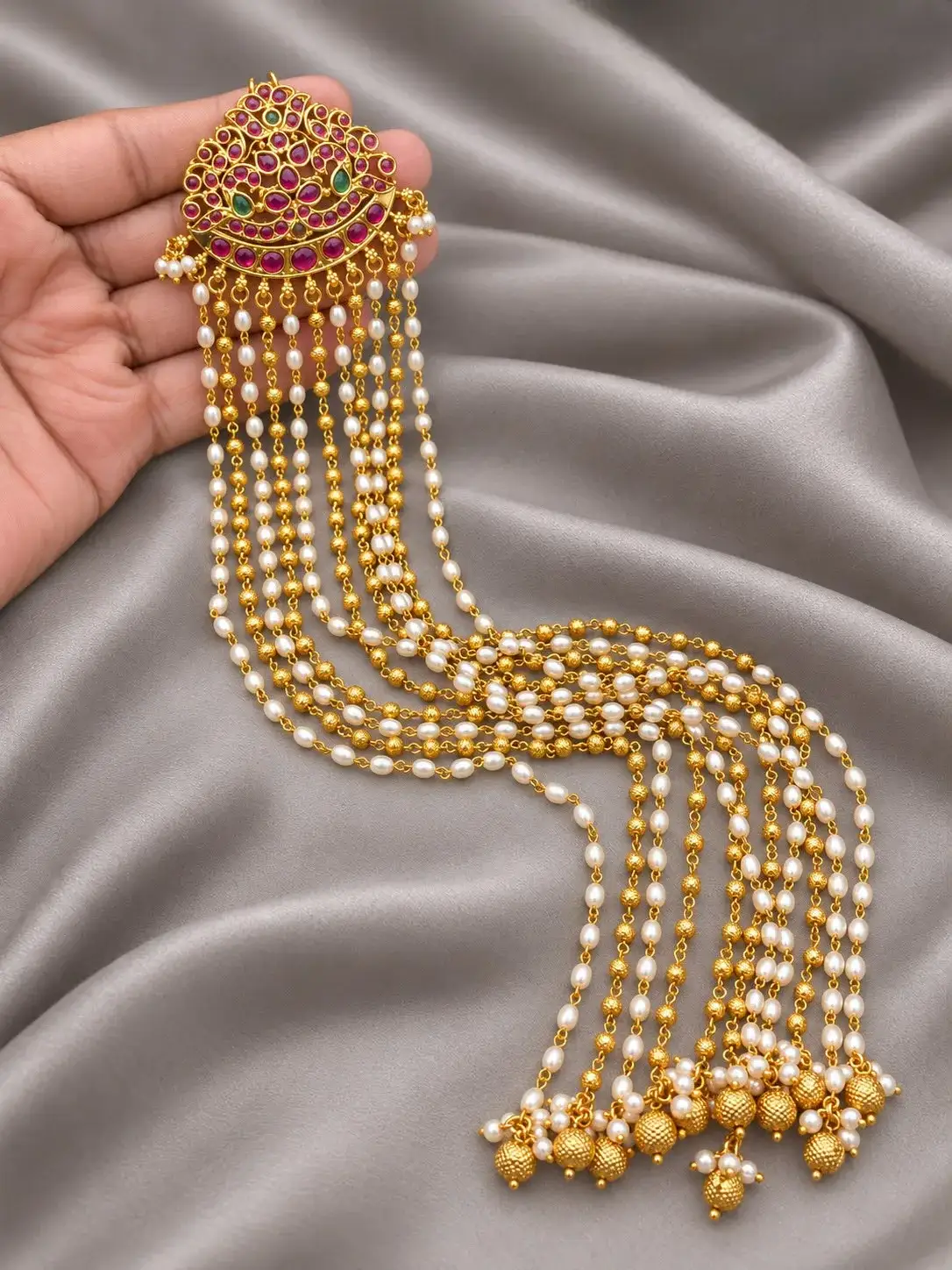 Gold Bead Pearl Rakodi Chotty